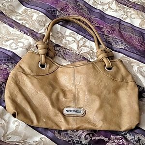 Nine West tan shouldar bag/purse